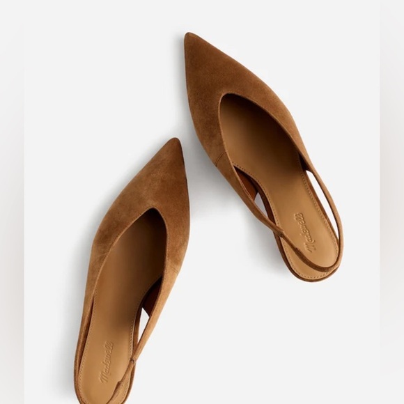 J. Crew Shoes - Madewell The Simone Kitten-Heel Slingback Pumps NU871